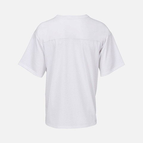 Футболка унисекс Nino с V-образным вырезом, белая - рис 3.