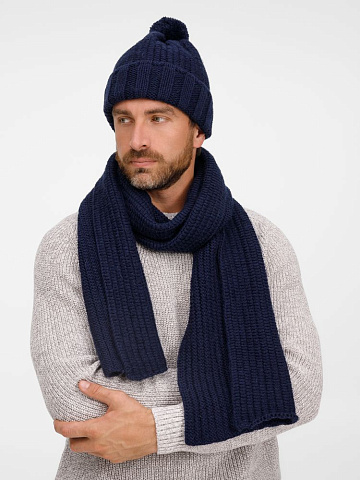 Шапка Frissonelle, темно-синяя - рис 7.