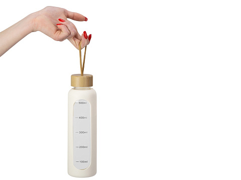 Бутылка из боросиликатного стекла Hangy, 550 мл, офвайт - рис 7.