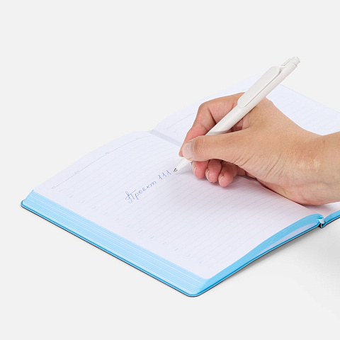 Ручка шариковая Prodir DS11 PMP, белая - рис 7.