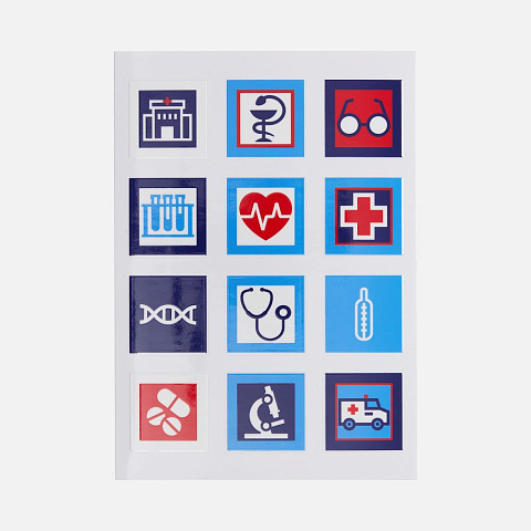 Стикерпак UV-DTF Industry, медицина - рис 2.