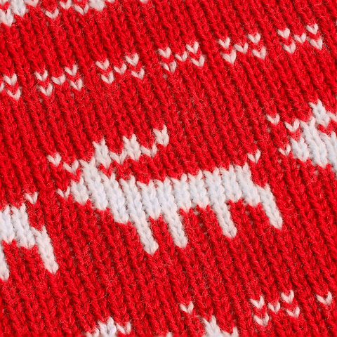 Плед Holidale, красный с молочным - рис 8.