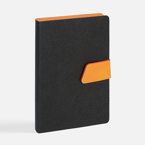 Ежедневник Boom, недатированный, черный с оранжевым - рис 2.