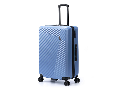 Чемодан TORBER ЛАМА, синий, ABS-пластик, 49 х 29,5 х 77 см, 92 л