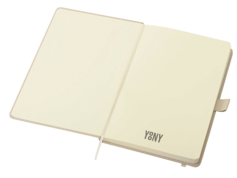 Блокнот А5 Snow Hard твердая обложка, 80 листов 70 гр/м2, натуральный - рис 2.