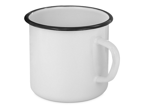 Кружка эмалированная в коробке, белый - рис 2.