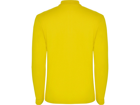 Рубашка поло Estrella мужская с длинным рукавом, желтый - рис 2.