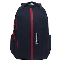 Рюкзак TORBER МЕГАПОЛИС 2.0 с отделением для ноутбука 15,6, синий, полиэстер меланж, 46 х 31 x 17см