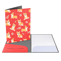 Папка для документов с возможностью полноцветной УФ-печати, софт-тач