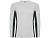 Футболка Shanghai  мужская с длинным рукавом, белый/графитовый - миниатюра