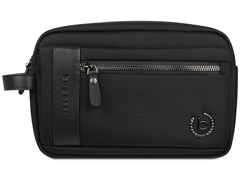 Несессер мужской BUGATTI НЕРО | NERO, чёрный, нейлон 1680D/кожа, 24х7,5х16 см - рис 2.