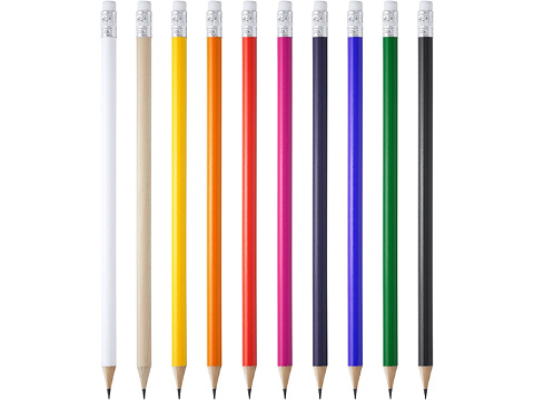 Карандаш деревянный COUVET с ластиком, желтый - рис 2.