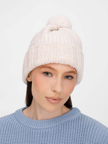 Шапка Frissonelle, жемчужно-белая - рис 5.