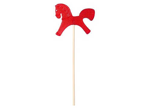 Леденец Лошадка, красный со вкусом вишни, 21 гр. - рис 3.