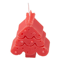 Свеча Елочка, красный