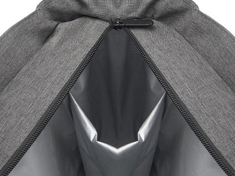 Сумка-холодильник Fabrizio со штопором, серый/черный - рис 12.