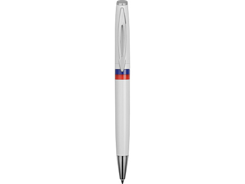 Ручка шариковая Отчизна, белый/триколор - рис 2.