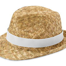 Pricus соломенная шляпа - Белый / Натуральный