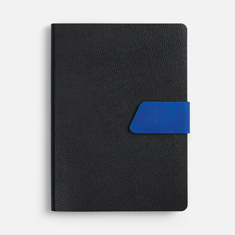 Ежедневник Boom, недатированный, черный c ярко-синий - рис 3.