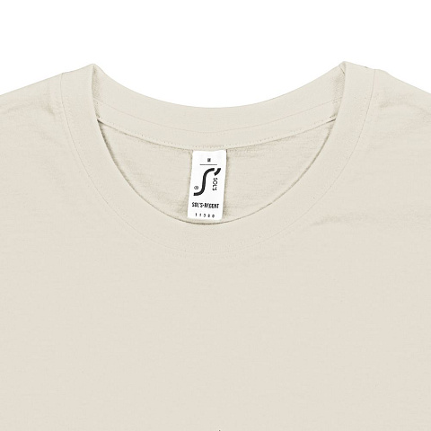 Футболка унисекс Regent 150, светло-бежевая (неокрашенная) - рис 4.