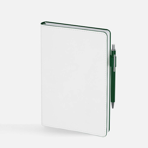Ежедневник White Shall, недатированный, бело-зеленый - рис 5.