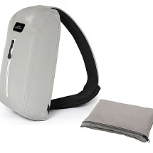 Сумка-слинг Nomad на одно плечо из водостойкого переработанного пластика, серый