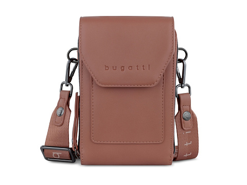 Сумка наплечная BUGATTI АЛМАТА | ALMATA, абрикосовая, полиуретан, 11х4х19 см - рис 2.