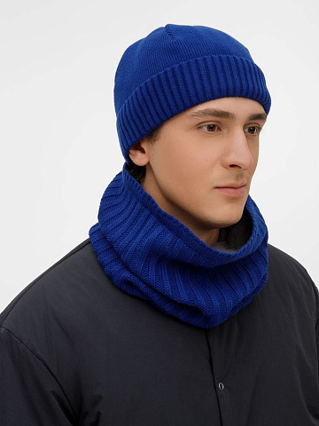 Шапка ComFleece, темно-синяя (кобальт) - рис 8.