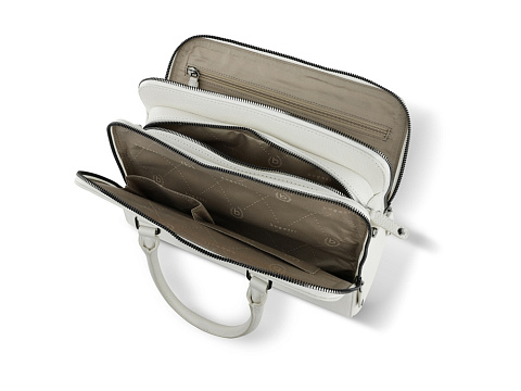 Сумка женская BUGATTI ЭЛЬЗА | ELSA, белая, воловья кожа/полиэстер, 32х13х22 см - рис 5.