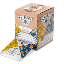 Черный чай с имбирем и апельсином в индивидуальном саше конверте, 15 пакетиков