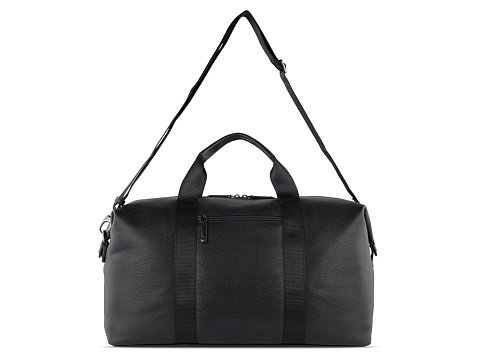 Сумка дорожная BUGATTI ЭЛЬЗА | ELSA, чёрная, воловья кожа/полиэстер, 47х22х24/30 см - рис 9.