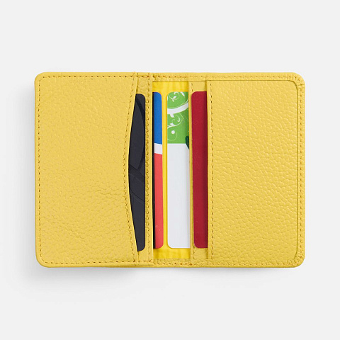 Футляр для визиток Unison, желтый - рис 6.