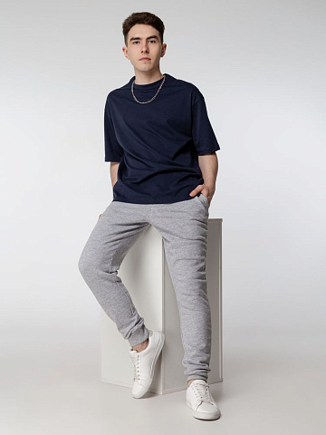 Футболка оверсайз мужская Boxy Men, темно-синяя - рис 8.