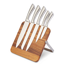 Набор ножей на магнитной подставке Терон