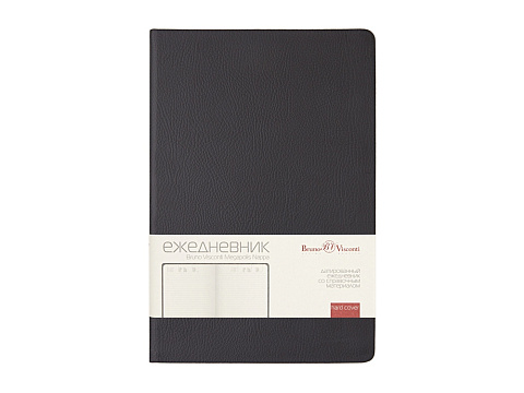 Ежедневник А5 датированный Megapolis Nappa на 2026, черный - рис 3.