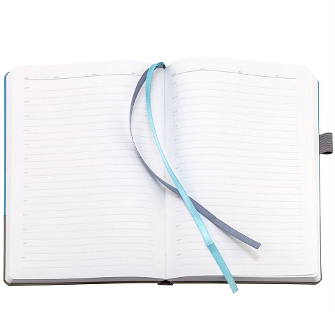 Ежедневник Horizon, недатированный, серый с голубым - рис 9.