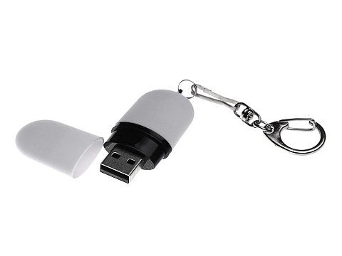 Флешка Goutte Soft-touch на 32 Гб, белый - рис 2.