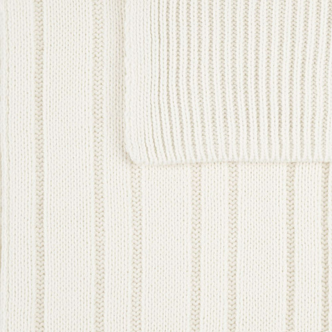 Шарф Knit Beat, белый (молочный) - рис 5.