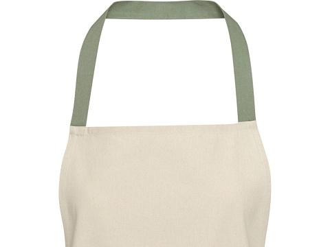 Nia фартук из переработанного хлопка плотностью 200 г/м² - Зеленый яркий - рис 4.