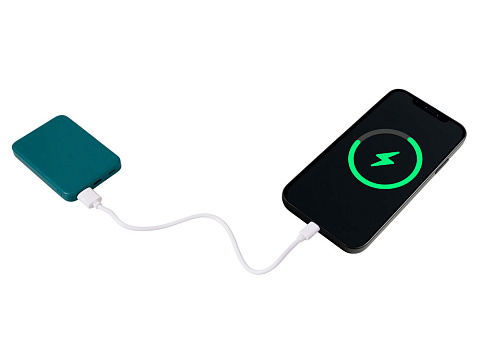 Внешний аккумулятор Simp, 5000 мАч, зеленый - рис 9.