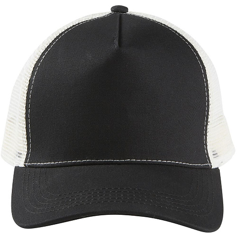 Бейсболка Blink, черная с молочно-белым - рис 3.