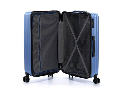 Чемодан TORBER ЛАМА, синий, ABS-пластик, 49 х 29,5 х 77 см, 92 л - рис 4.