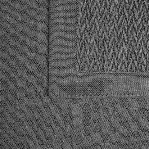 Плед Ornato, темно-серый (кварцевый меланж) - рис 4.