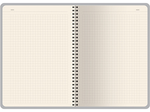 Бизнес тетрадь на гребне А5 Pragmatic, 60 листов в клетку, синий - рис 5.