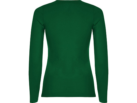 Футболка с длинным рукавом Extreme женская, бутылочный зеленый - рис 2.