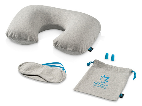 Набор для путешествия Miami  (Jersey): подушка, повязка для глаз, беруши - рис 4.