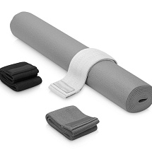 Подарочный набор с ковриком и фитнес резинками Virasana, серый