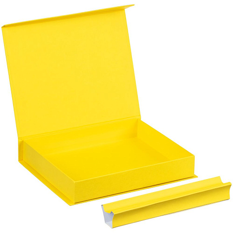 Коробка Duo под ежедневник и ручку, желтая - рис 4.
