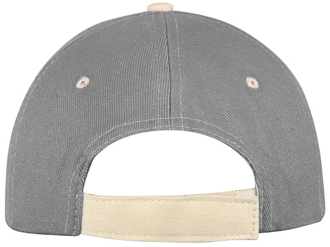 Бейсболка New Castle 6-ти панельная, серый/белый - рис 7.