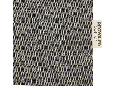 Большая подарочная сумка Pheebs объемом 4 л из хлопка плотностью 150 г/м2, черный - рис 4.